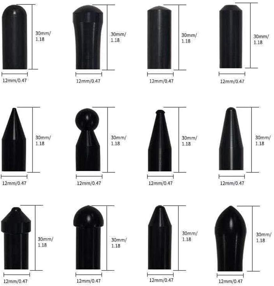 Paintless Dent Repair Tools 6 Pieces of Dent Removal Rods with Awl Head Paintless Dent Removal Kit Car Auto Body Dent Removal of Hail Dents and Door Ding (3Pcs Red Rod 20 Pcs Pen) image number 6