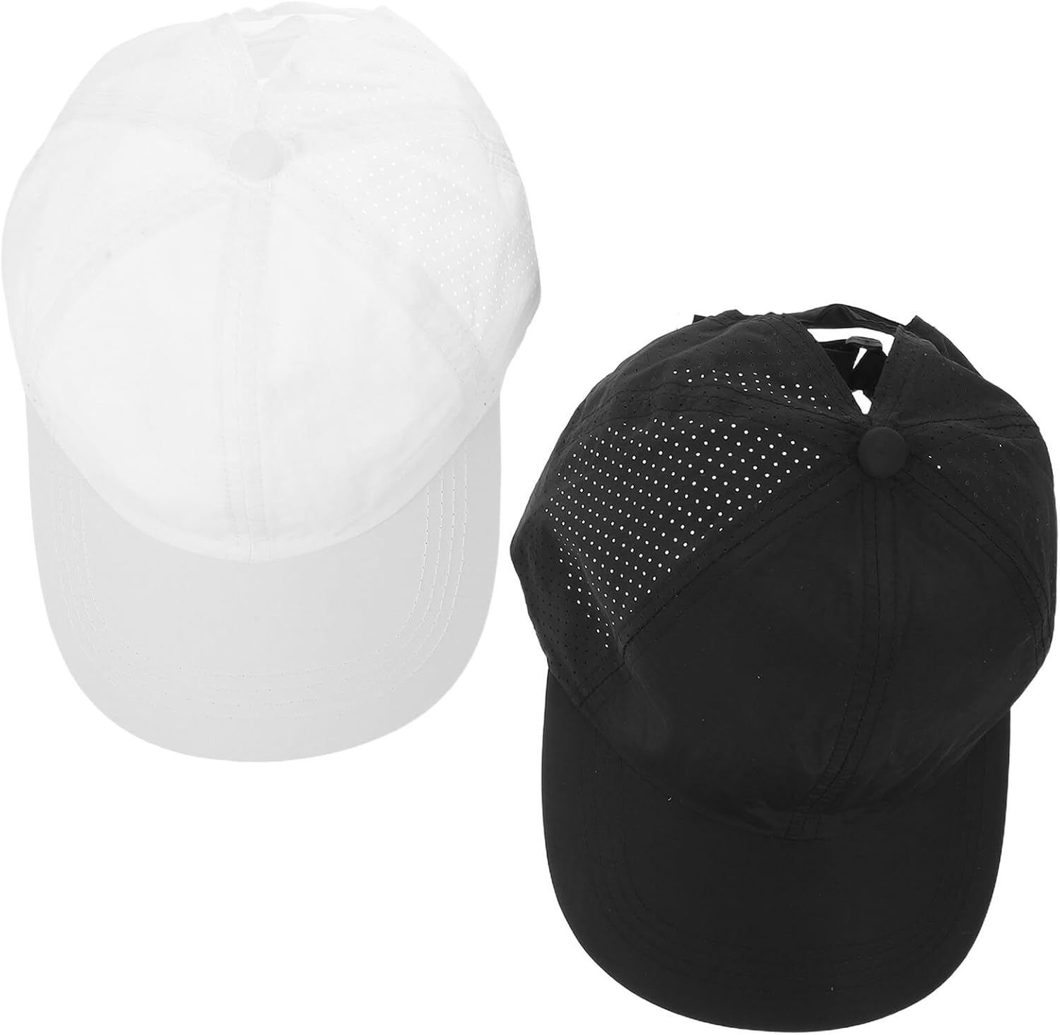 FOMIYES 2Pcs Women'S Sports Cap Breathable Baseball Cap for Running Workout Gym High Ponytail Comfortable Fit Pack for Outdoor Athletic Activities image number 6