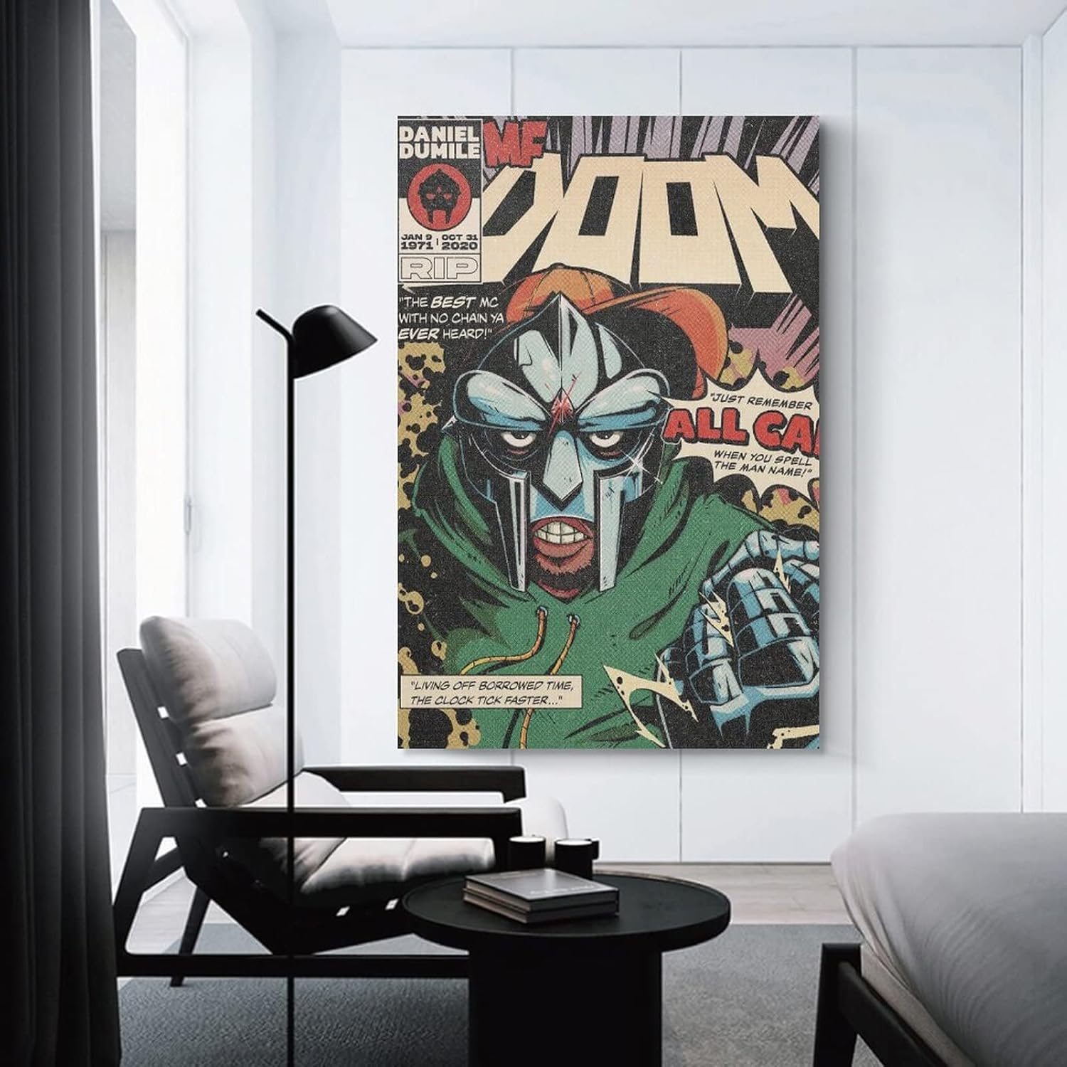 ENYPOLIS MF Doom Retro Posters & Prints on Canvas Wall Art Poster for Room Decor Unframe 12X18Inch(30X45Cm) image number 2