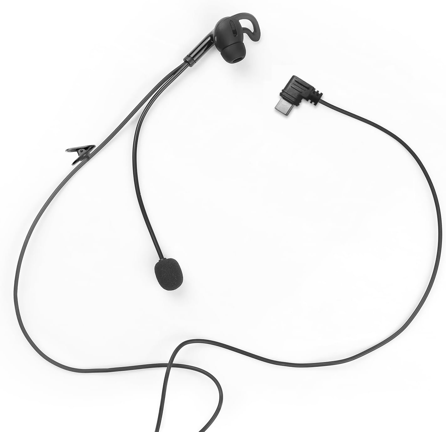 EJEAS Soccer Football Referee Headset Coach Headphone Accessory with Microphone Suitable for Professional V6C/V4C plus Referee Intercom Type-C (Right Earpiece) image number 4