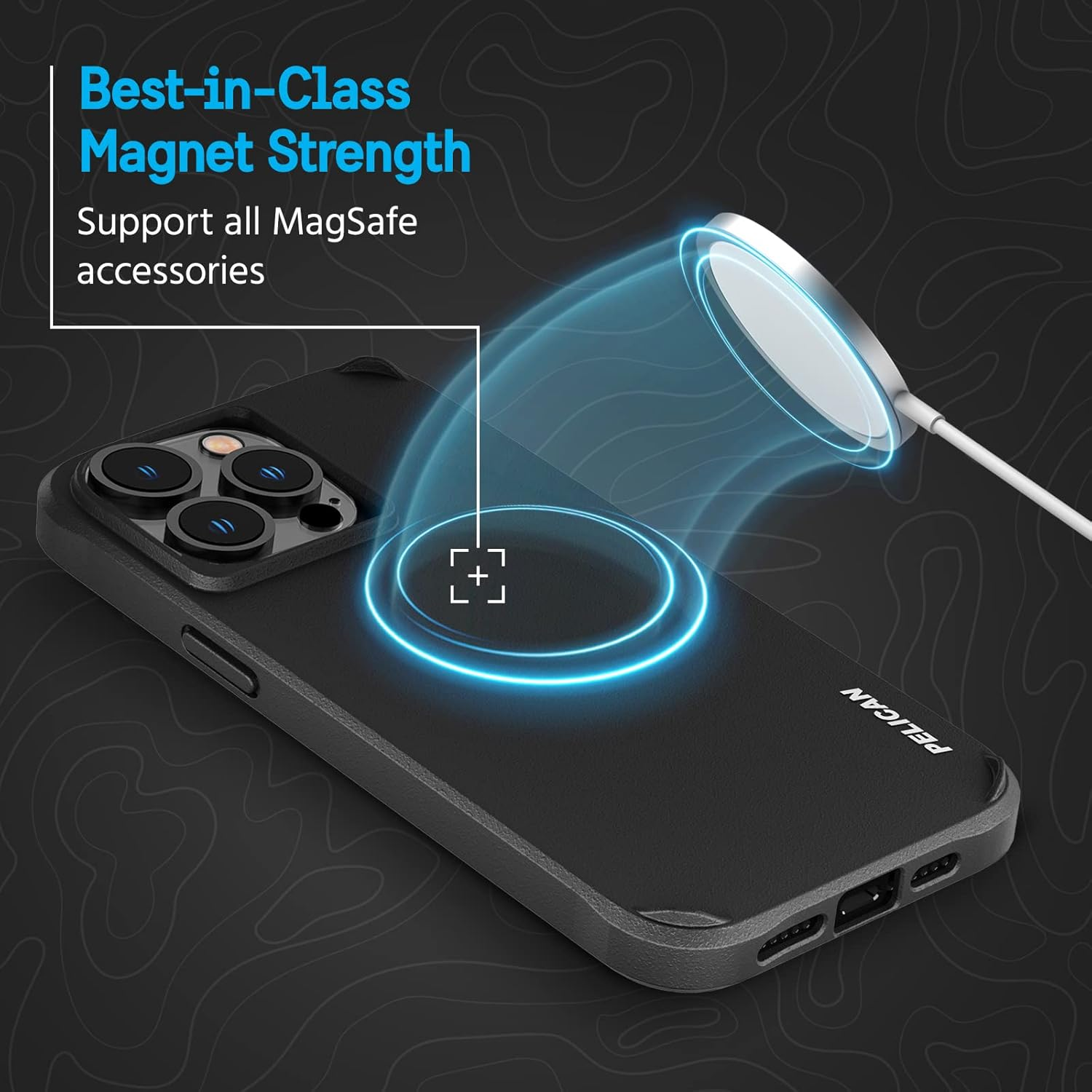 Pelican Ranger Magsafe Phone Case for Iphone14 Promax, Black - Black image number 3