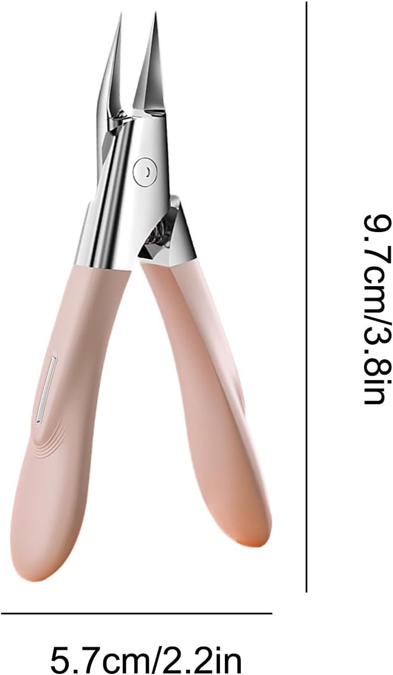 Jlobnyiun Ingrown Toenail Clippers | Trimmer for Thick Toenails, Ergonomic Precision Nail Clippers for Thick Ingrown Nails Elderly Children Men Home Salon Travel Manicure image number 1