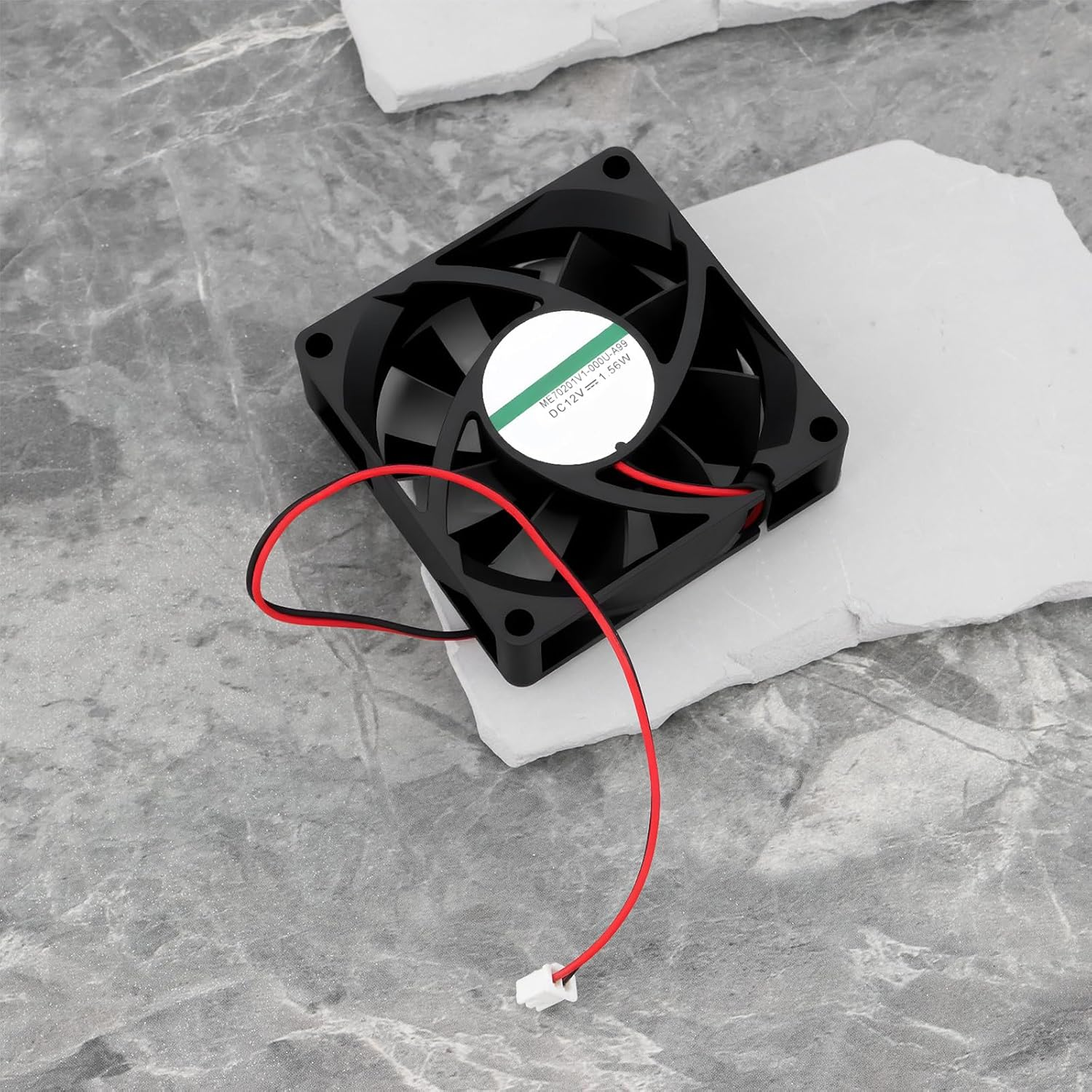 Create Idea 2Pcs 12V PC Case Cooler Fan ME70201V1-A99 70X70X20Mm for Chassis Power Supplies image number 4