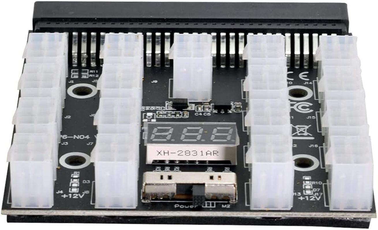 Xiwai 1200W Server PSU Power Supply Breakout Board Adapter with 17 Ports ATX 6 Pin for DPS-800GB 1200FB 1200QB image number 1