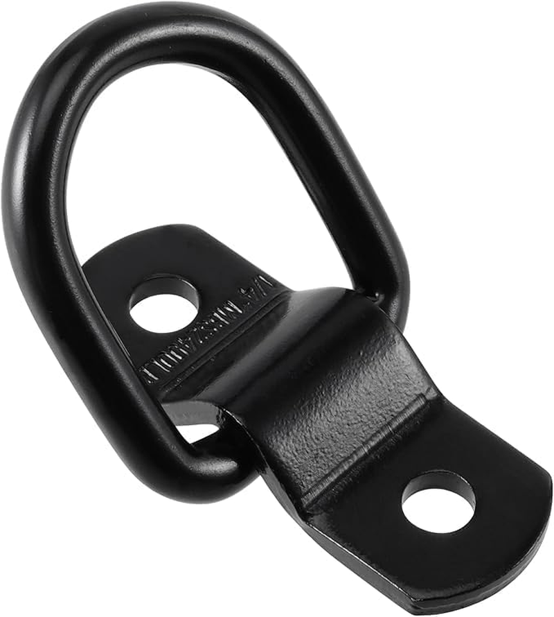 6PCS Stainless Steel D Rings Tie down Anchors,D Rings Heavy Duty Trailer Tie Downs for Trucks RV Camper Van Surface Mount D-Ring image number 3