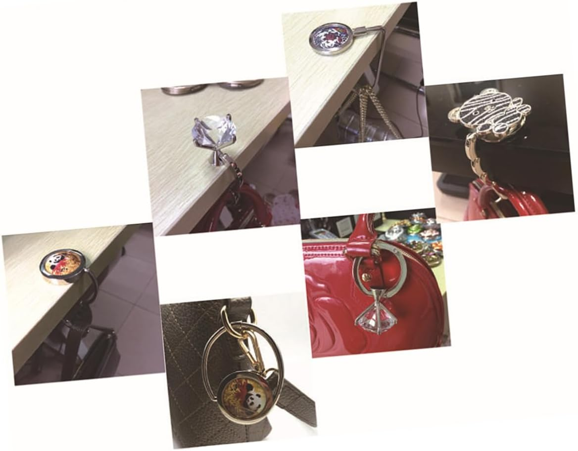 OATIPHO 6Pcs Bag Hook Handbag Hook Inner Diameter for Women Handbag Use in Restaurant Hotel image number 2