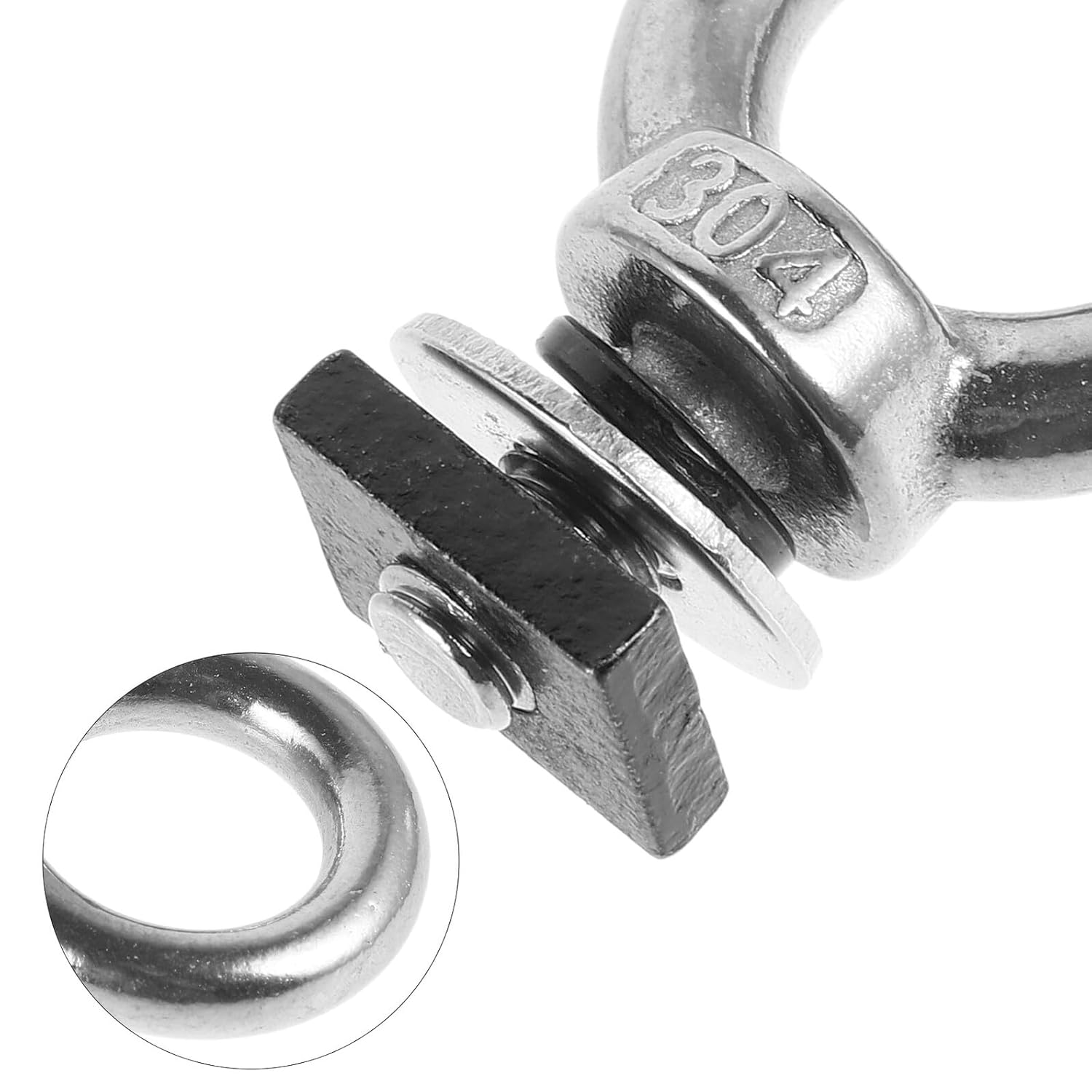 Universal Roof Rack Tie down Anchor T Slot Bolt M8 High Strength Eye Hook Screw for Vehicle Roof Platform Luggage Rack Secure Mounting and T Slot Track Accessories image number 2