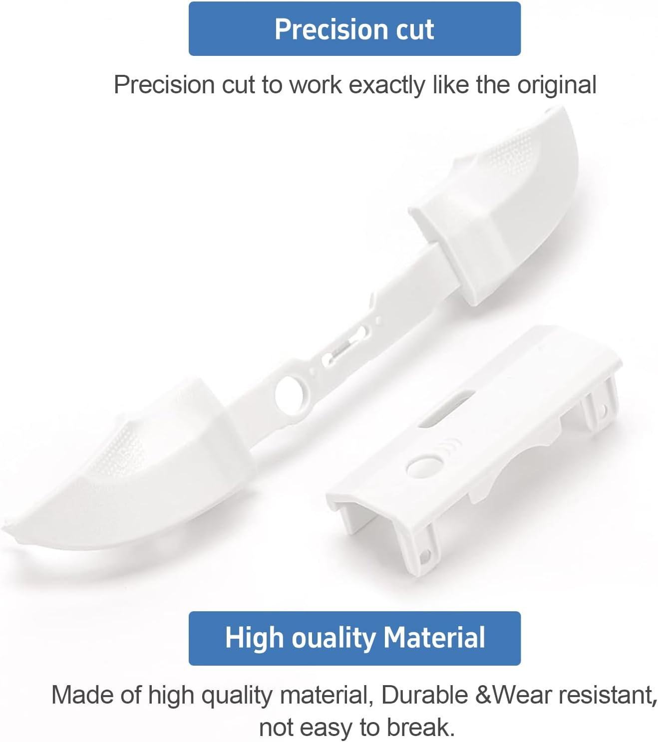 2 Pack Replacement Bumpers for Xbox Series X/S Controller - LB RB Trigger Buttons Compatible with Xbox Series X & S Controllers (Black+White) - Xbox Accessories image number 4