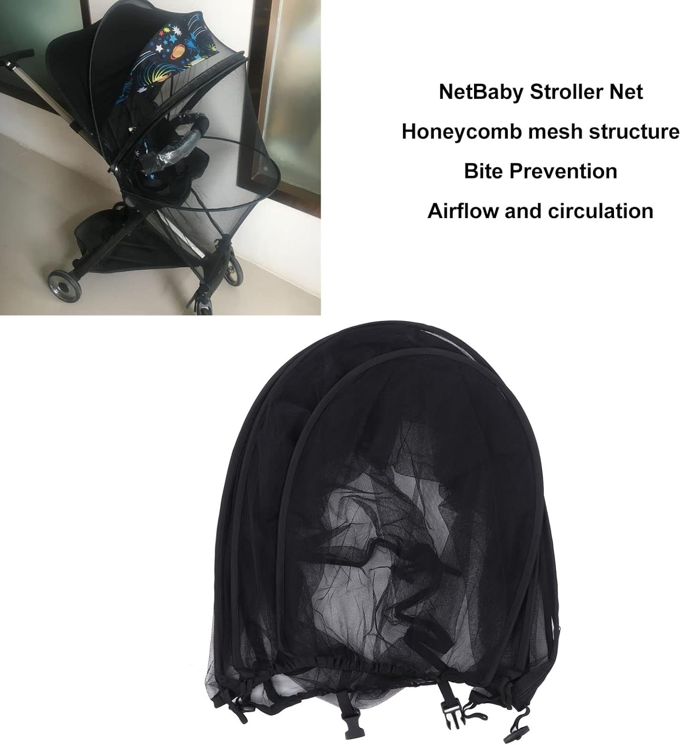 Baby Stroller Hammock, Universal Baby Stroller Hammock, Breathable Full Coverage for Newborns for Picnics image number 3