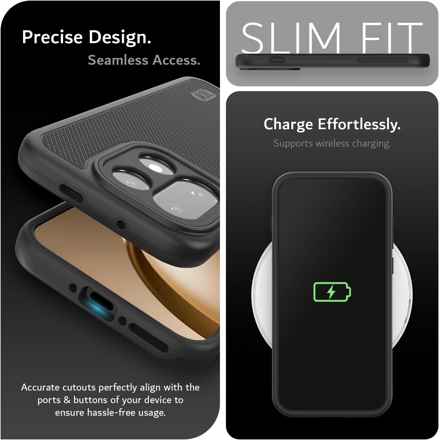 TUDIA Mergegrip [Military Grade] for Oneplus 15 5G Case (2025) &ndash; [Drop Tested] Dual Layer Shockproof Slim Rugged Heavy Duty Tough Protective Phone Case Cover (Black, Basic) - Indigo Blue, Magsafe Compatible image number 5