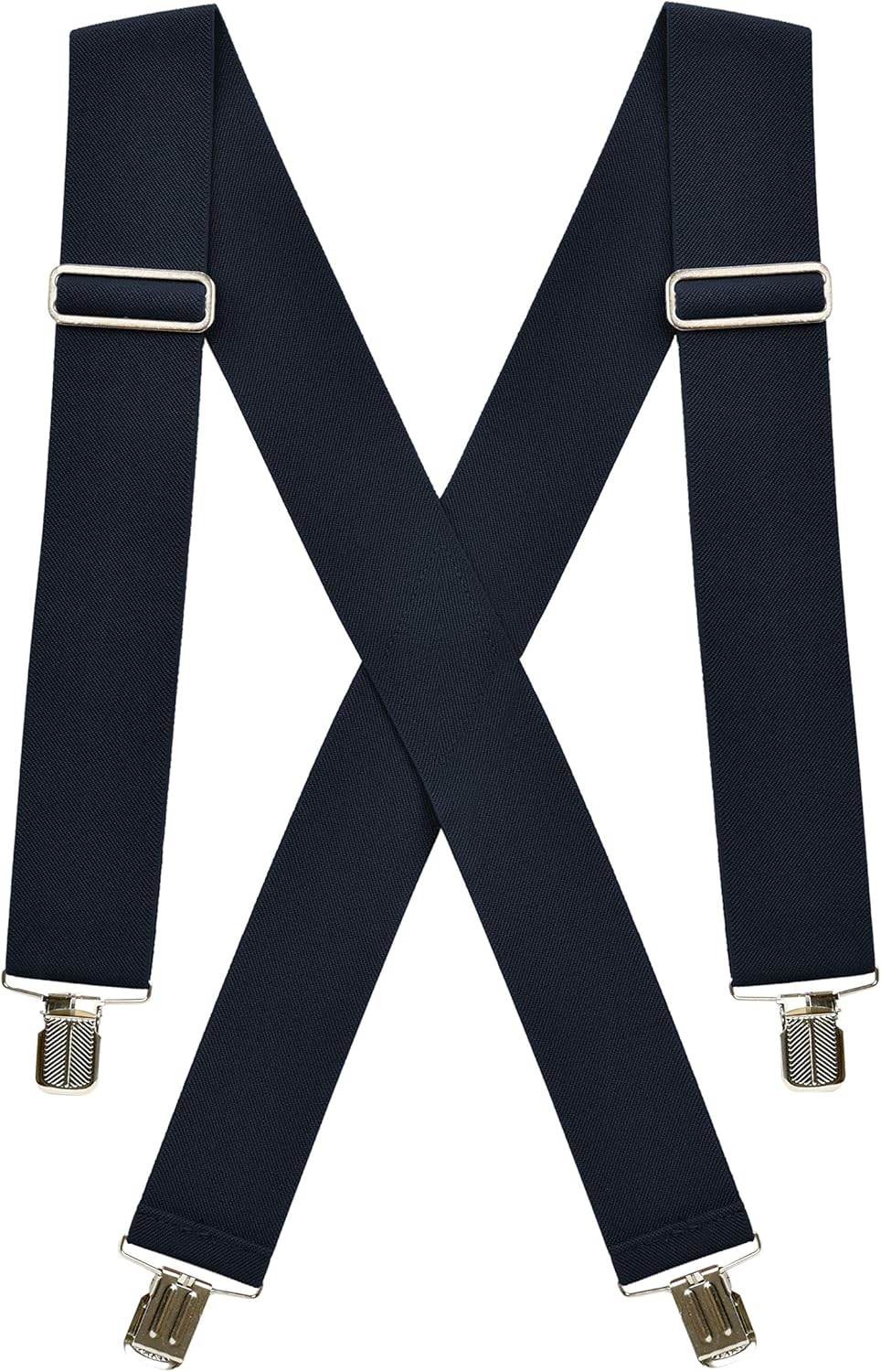 Hold&rsquo;Em Suspenders for Men Heavy Duty Big and Tall Utility Clips 2 Inch Wide Elastic Work Braces