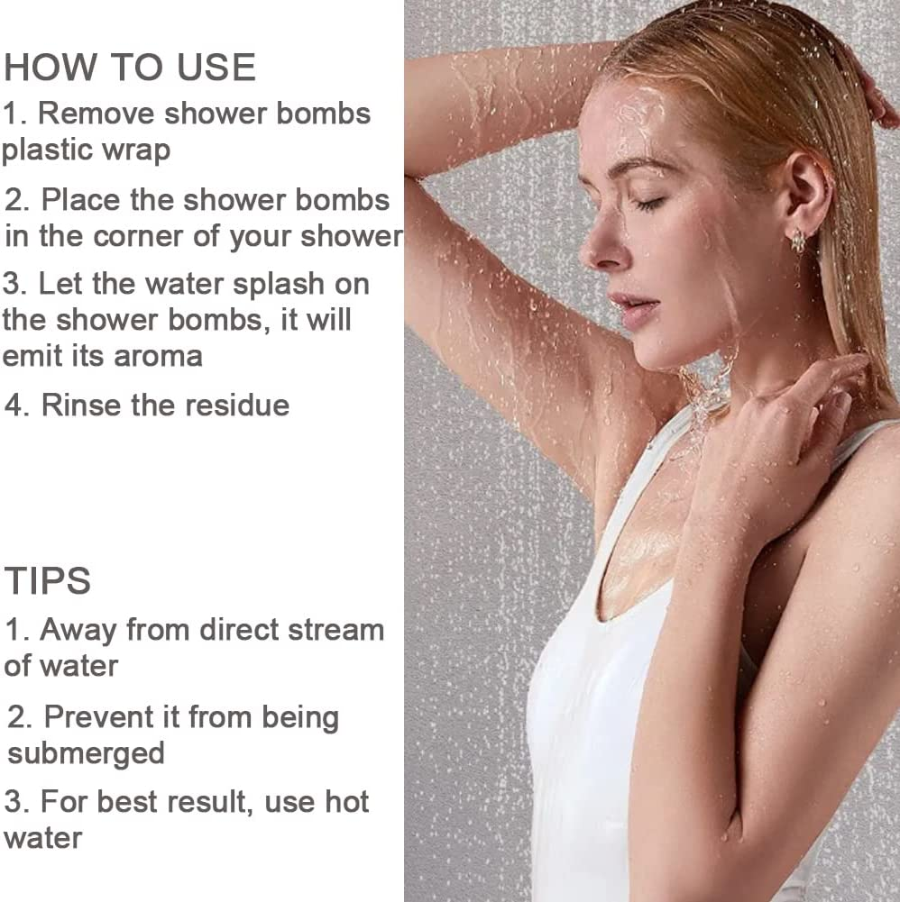 Shower Steamer, 6 Pcs Shower Bombs, Bath Bombs Gift Set, Bath Bomb for Showers image number 6