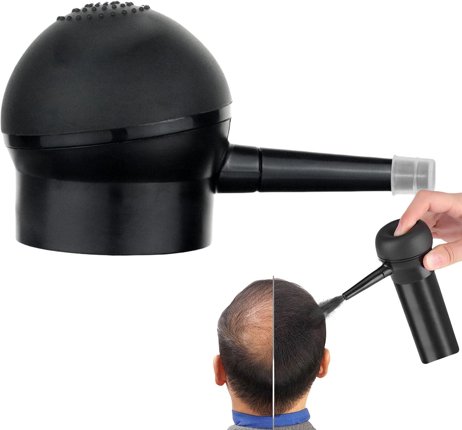 Hair Fiber Applicator, Hairline Concealer Tool, Precision Pump Nozzle, Volume Enhancing Design, Lightweight Styling Accessory, Ideal for Thinning Areas, Adults, Travel, Daily Use image number 3