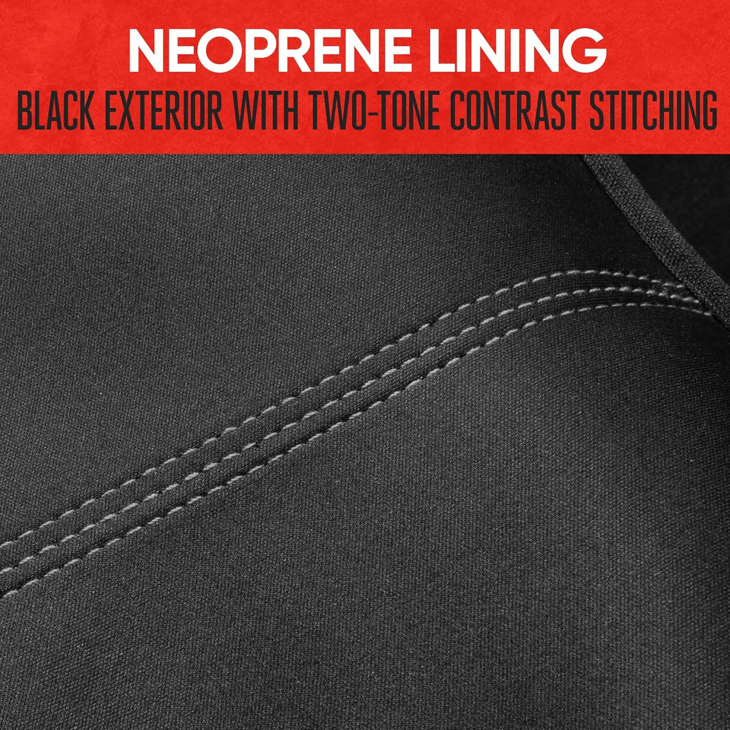 Motor Trend Spillguard Neoprene Rear Seat Protector - Waterproof Bench Cover for Cars with Gray Stitching, Padding for Kids & Dogs image number 6