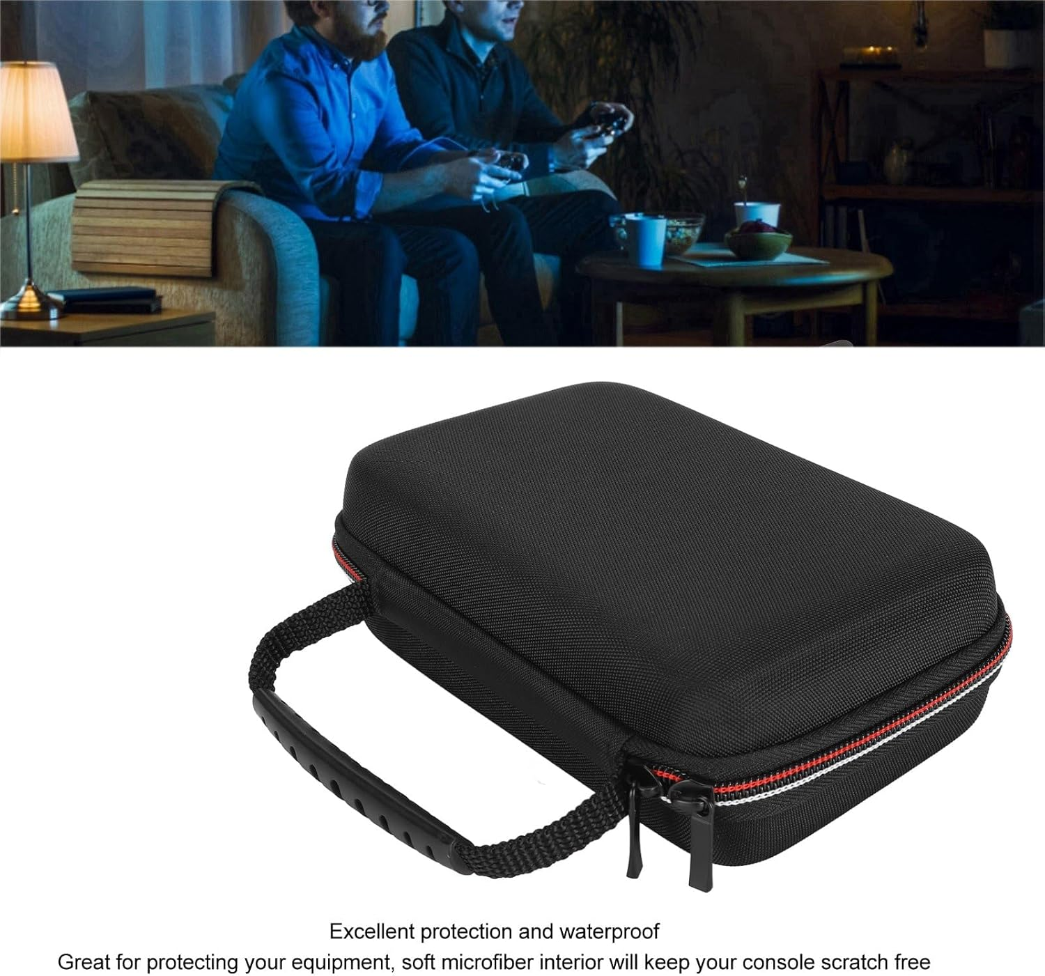 3DS XL Case, Portable Travel Case Pouch Protective Hard Shell for for New 3DS XL 2DS XL Consoles with Game Slots and Zip Pocket image number 4