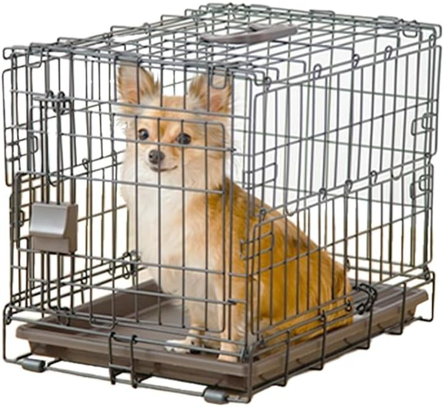 Iris Ohyama Dog and Cat Cage, Folding, Iron Black, for Extra Small Dogs and Cats, Width 13.4 X Depth 18.2 X Height 15.2 Inches (34 X 47 X 38.5 Cm) image number 6