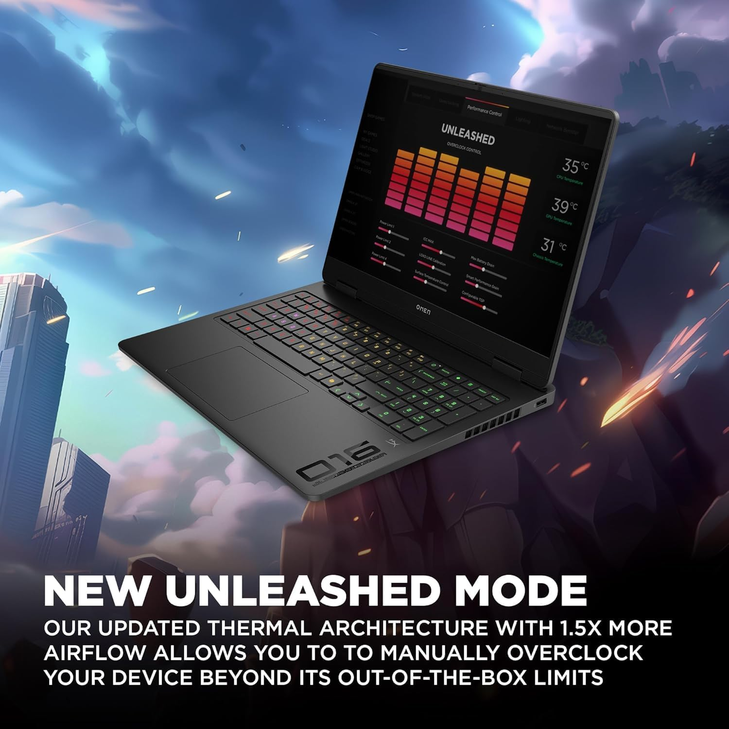 HP 16&Prime; OMEN Gaming Laptop, 240 Hz IPS Display, AMD Ryzen 9 8940HX Processor, 32 GB RAM, 1 TB SSD, NVIDIA Geforce RTX 5060, Windows 11 Home, 2.44 Kg, Shadow Black, C25KGPA image number 1