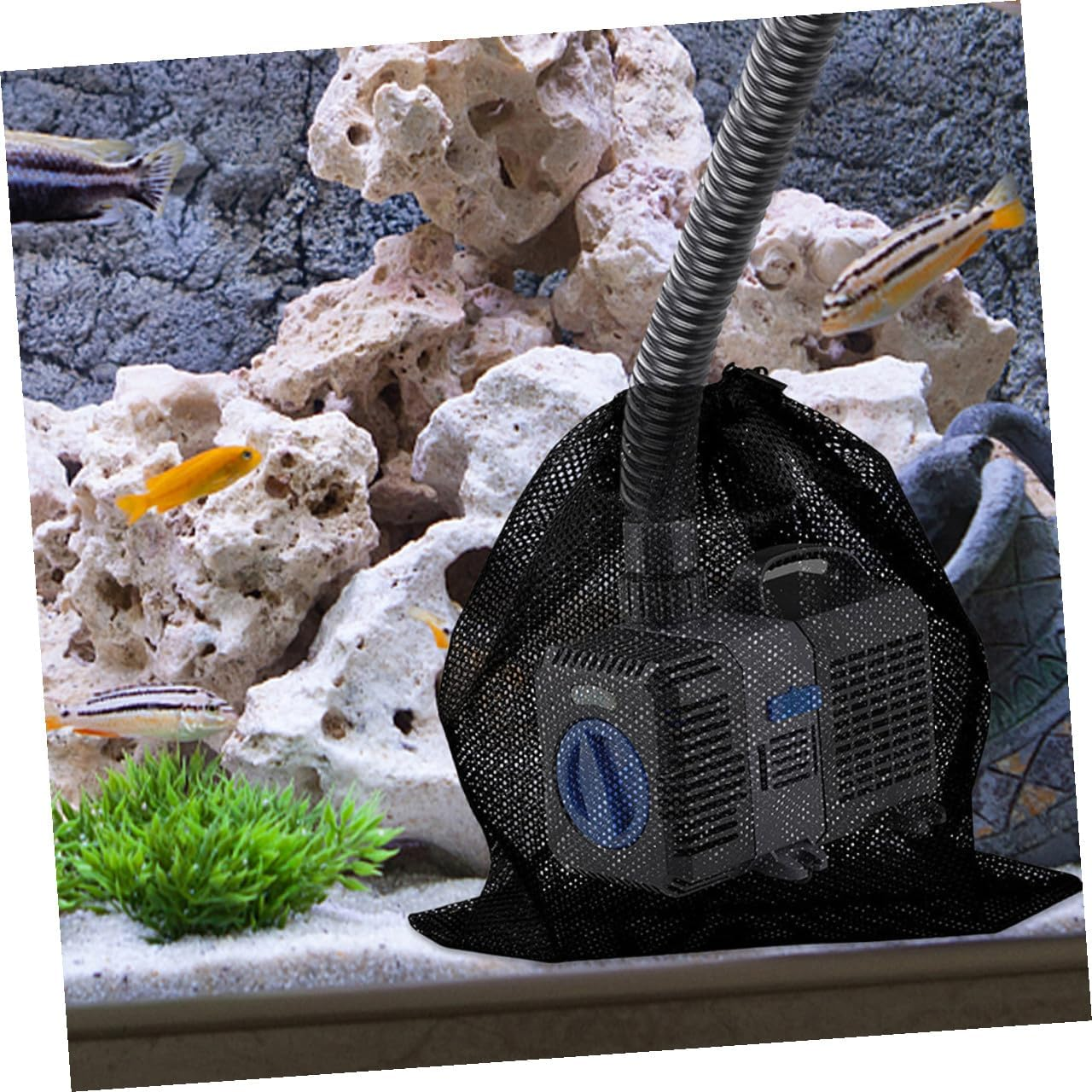 Homoyoyo 4Pcs Pump Filter Bags with Drawstring Mesh Pump Barrier Pouches for Outdoor Swimming Pool Aquarium Easy Installation and Reliable Filtration image number 2