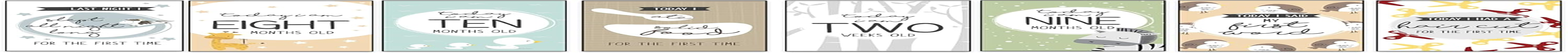 32 Eco Friendly Baby Milestone Cards Made from Recycled Material image number 6