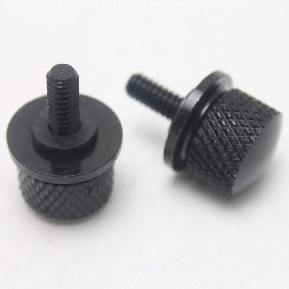 Chrome Aluminium Billet Motorcycle Seat Bolt - Black Rear Screw for Motorcycle Seat image number 3
