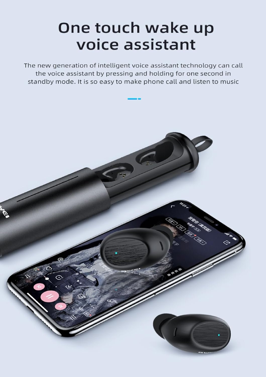 AWEI Słuchawki T55 TWS (AWEI017BLK)