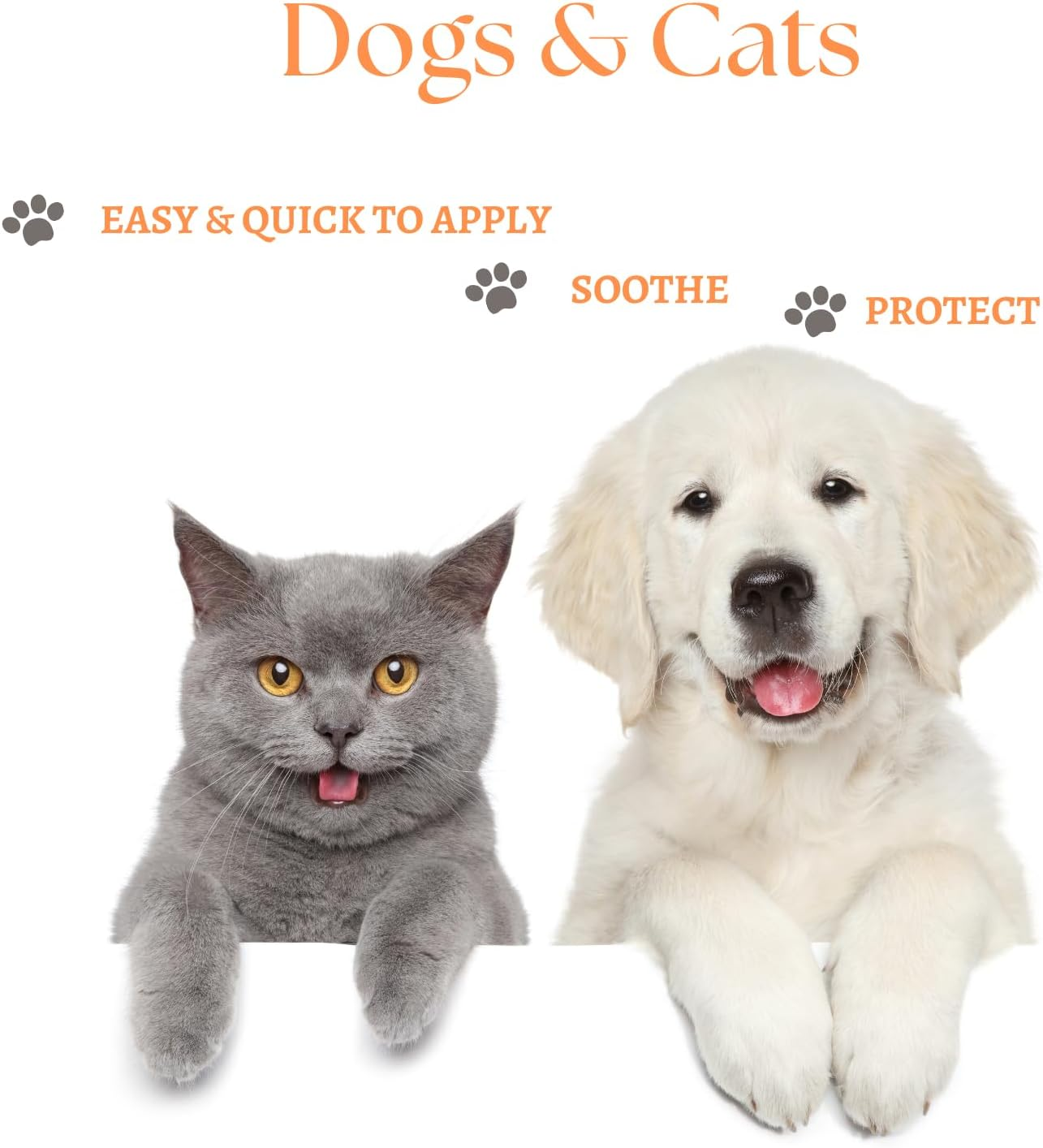 AOPETSCI Cat and Dog Paw Balm - 100% Natural Paw Moisturizer for Dogs and Cats; Soothes, Heals and Moisturizes Dry Cracked Paws and Protects; Organic Aloe Vera (Hippophae Rhammoides Fruit Oil) image number 1