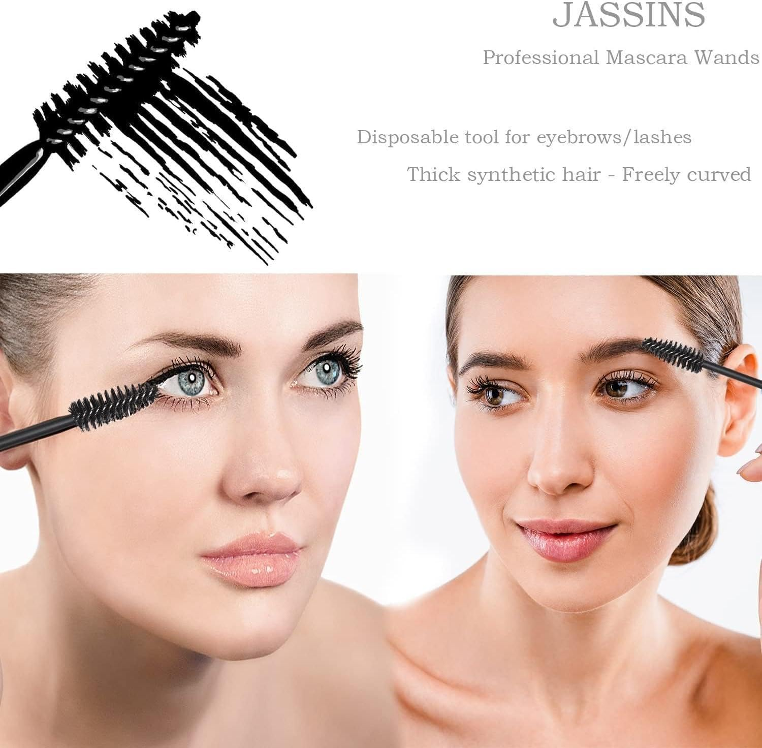 300Pcs Disposable Makeup Tool Kit,Brow Brush/Mascara Brush/Lip Applicators/Eyeshadow Applicators/Eye Liner Brush, Makeup Disposable Accessories with Organizer Box image number 3