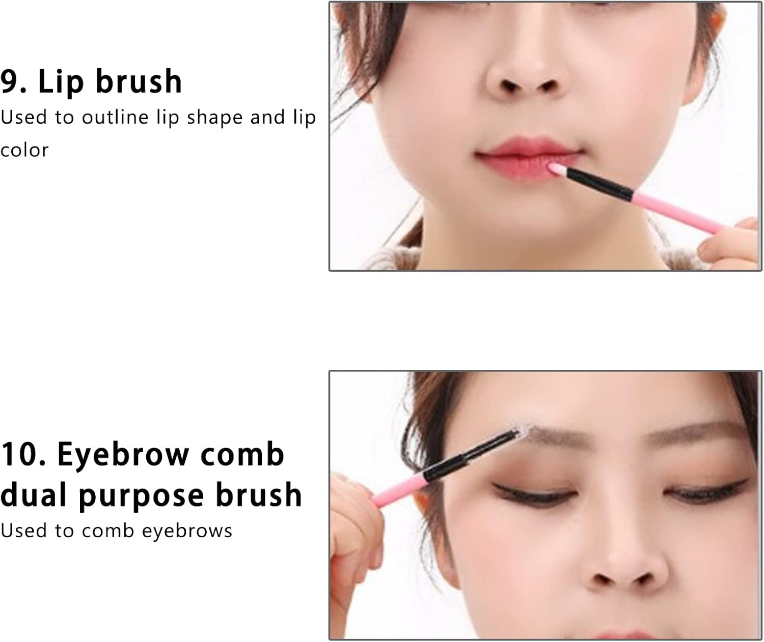 Cosmetic Brush, Slender Fiber Bristles Blush Brush Makeup Brush Set for Daily Makeup