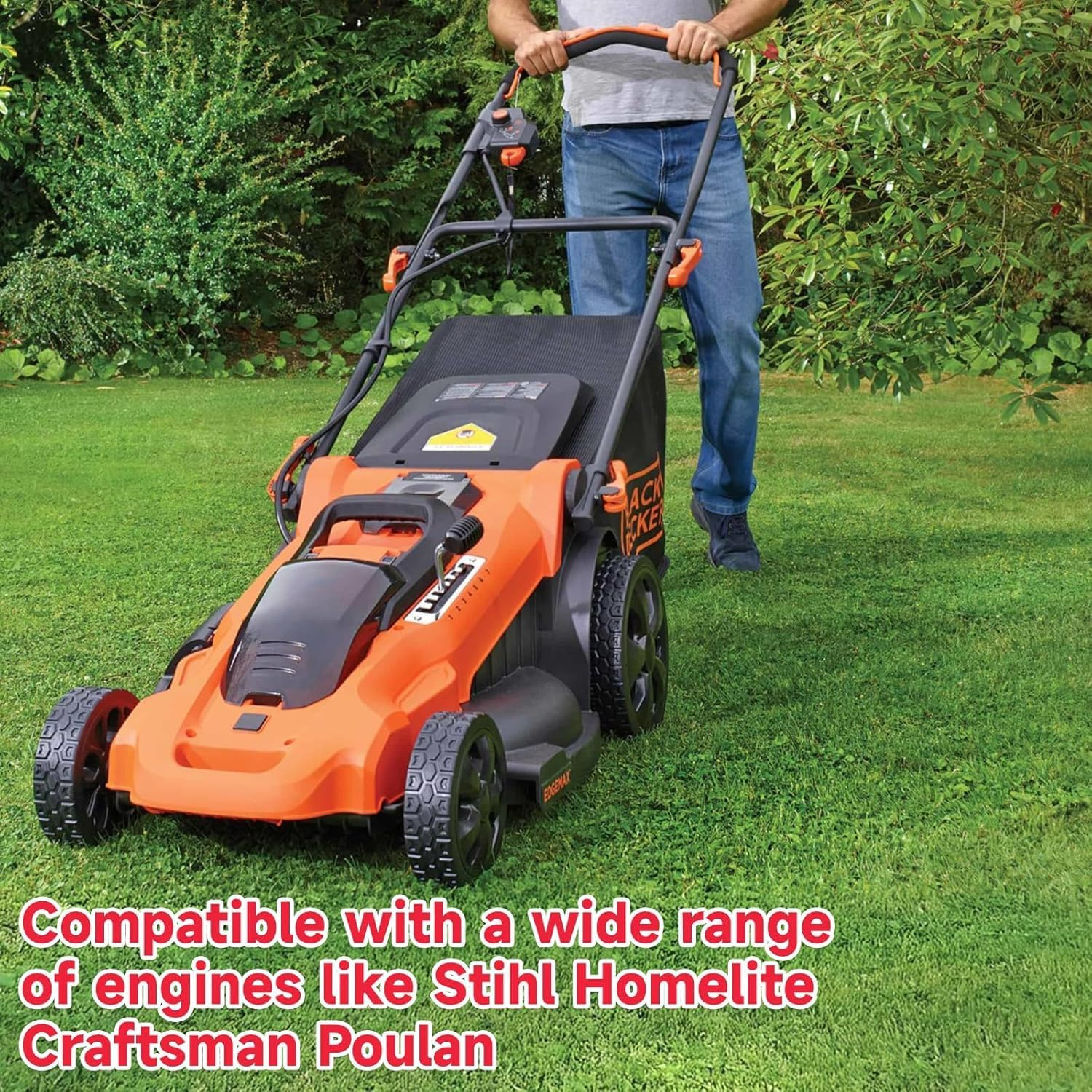 1Roll Chain Saw Pull Cord Recoil Starter String Rope, Handle Lawn Mower Pull Cord Pull String Pull Rope, Lawn Mower Pull Cord Recoil Starter Rope with Handles