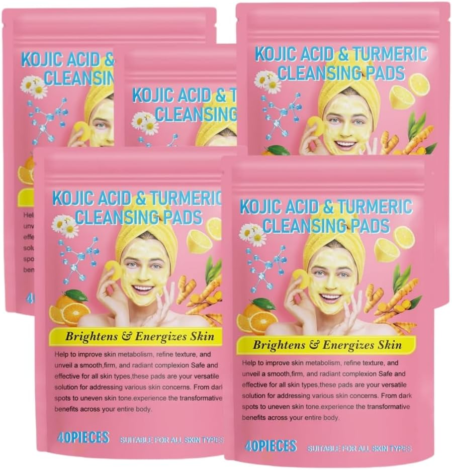Eveloria Turmeric Cleansing Pads, Sensure Turmeric Kojic Acid Pads, Neosly Turmeric Kojic Acid Pads, Turmeric Exfoliating Pads image number 4