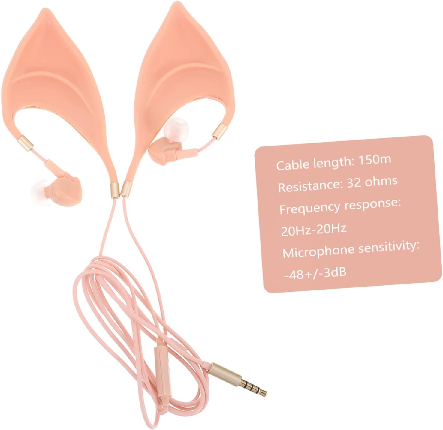 Operitacx in Ear Music Earbuds with Caps Lightweight Gaming Earphone for Laptop Mobile Devices Comfortable Fit Unique Halloween Accessory image number 2