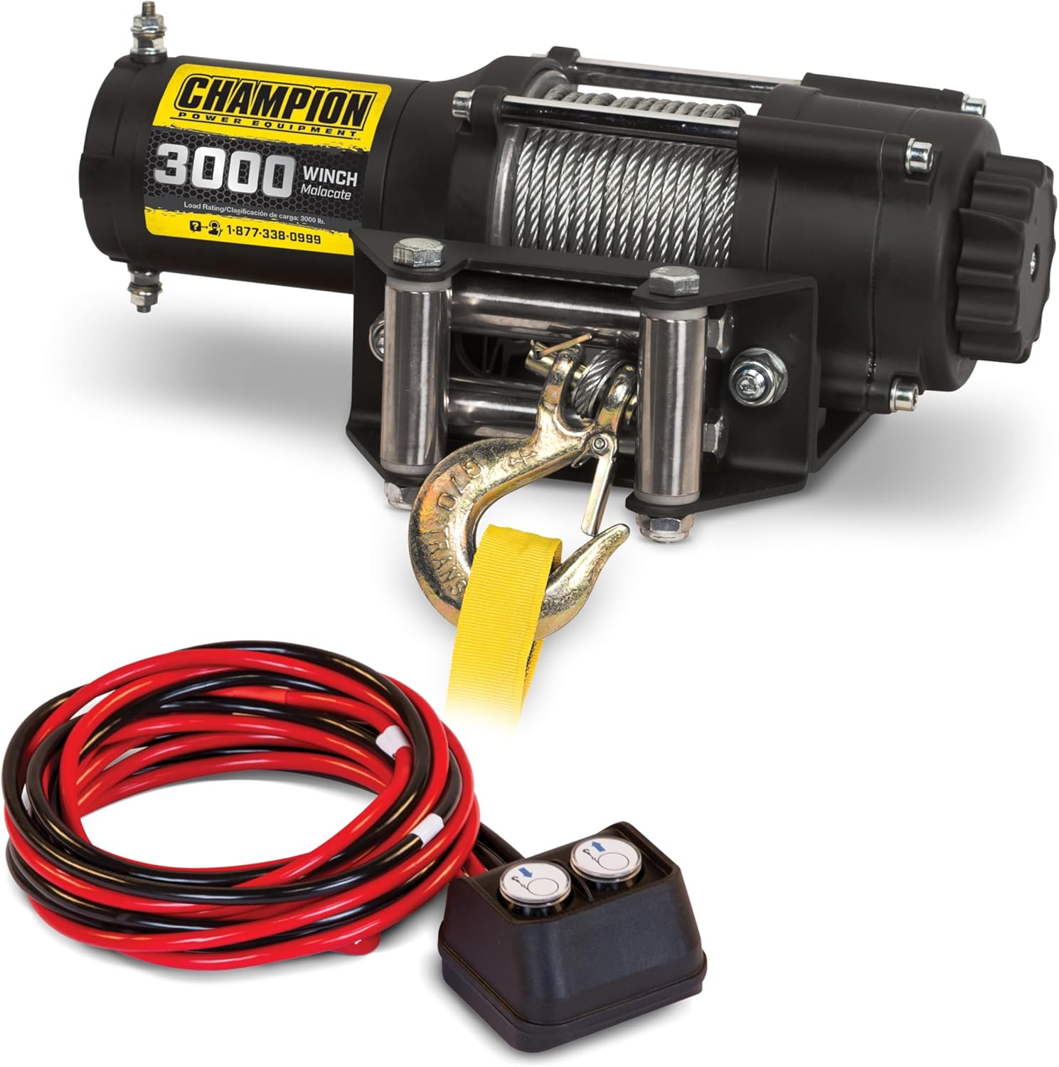 Champion Power Equipment 2000-Lb. ATV/UTV Winch Kit image number 1