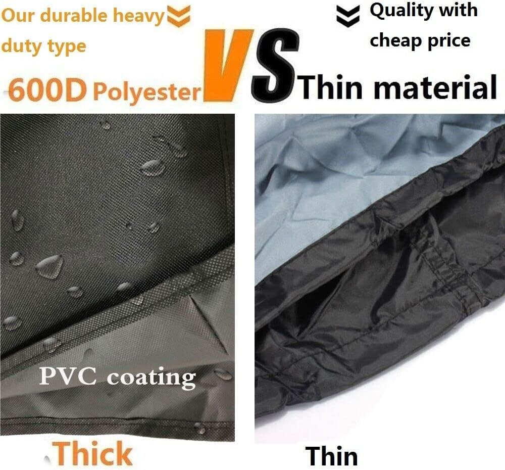 600D Oxford Caravan Hitch Cover,Heavyduty Caravan Drawbar Tow Hitch Cover Camper Trailer with Buckles,Large Size,103 * 99 * 67 * 30Cm image number 3