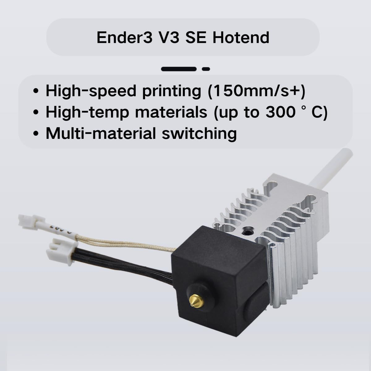 Ender 3V3 Se Hotend, Ender 3 V3 SE Extruder, Official Ender 3 V3 SE Hotend Kit, 260℃ High-Temperature, 250Mm/S High-Speed Assembled Extruder, Silicone Sock for Creality Ender 3 V3 SE 3D Printer image number 2