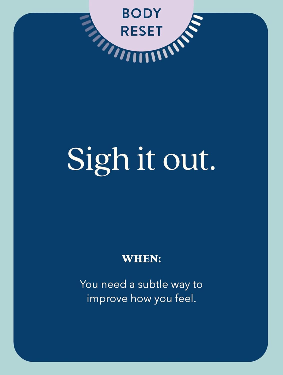 The Stress Resets Deck: 50 Cards to Help You Feel Better in Minutes image number 6