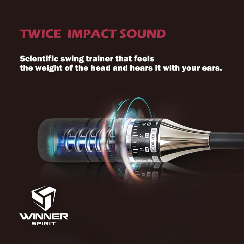 WINNER SPIRIT Miracle 201V3 Golf Swing Trainer, Adjustable Speed Controller, Back Swing Controller & Detachable Grip Trainer, Increase Distance, Warm Up image number 4