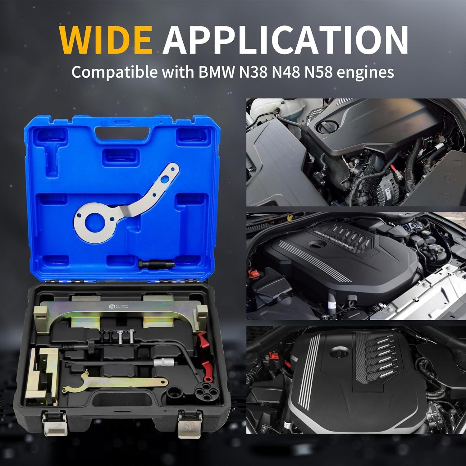 Engine Timing Tool for BMW MINI B38 A15 A12 B48 A20 B58 Engine Camshaft Timing Alignment Lock Tool Kit Camshaft Fixing Alignment Tool Kit Compatible Engine Camshaft Array Timing Tool Kit image number 4