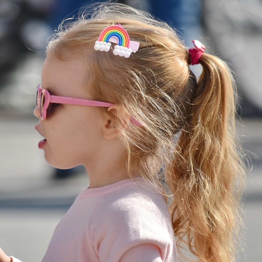 YOCDNOV 28 Pieces Cute Hair Clips Fashion Hair Accessories for Girls Flowers Fruit Candy Dessert Cute Birthday Party Gift (Sunflower + Pineapple) image number 5