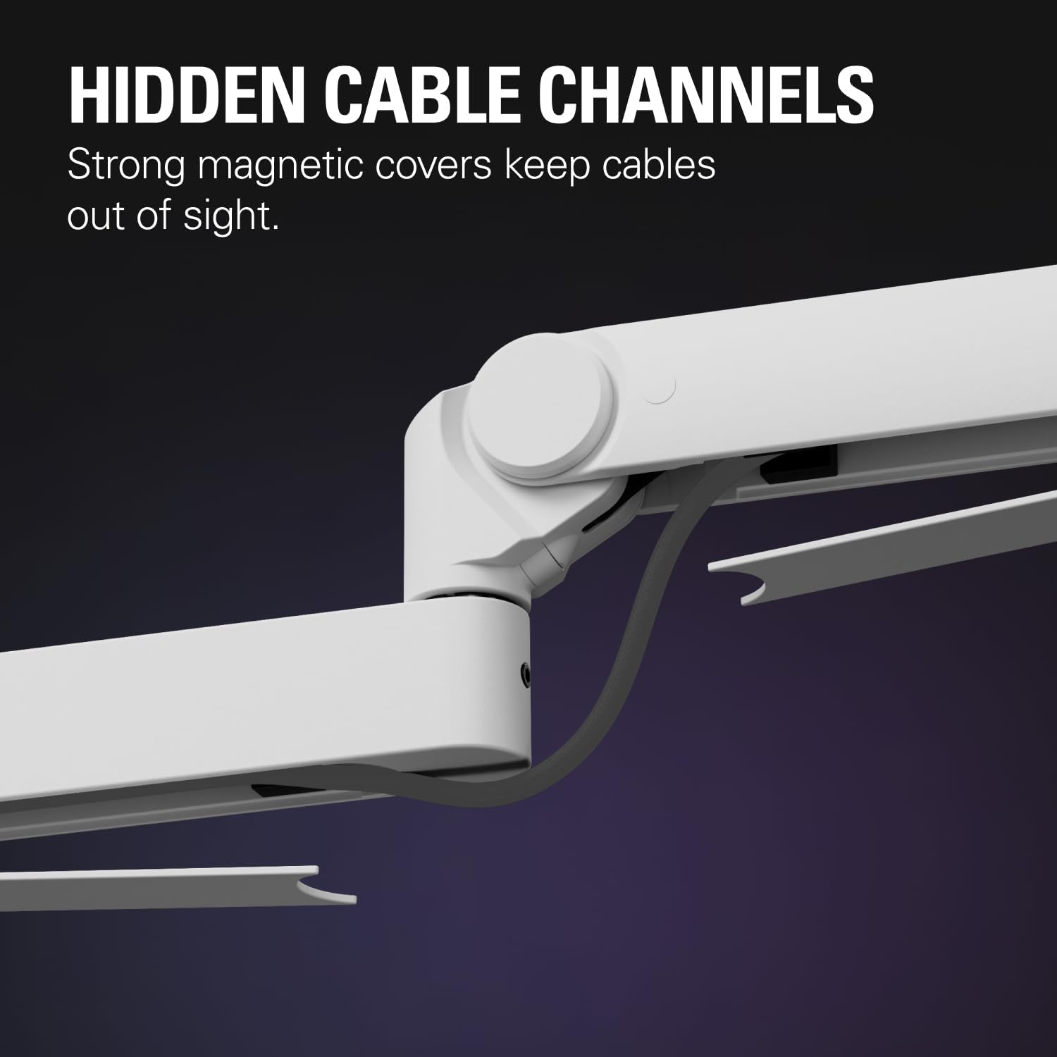 Elgato Wave Mic Arm Pro White - 360&deg; Rotatable Low Profile Gas Spring Microphone Arm, Works with Elgato Mics/Shure Sm7B/Hyperx Quadcast/Rode/Blue Yeti & More &ndash; for Broadcasting/Podcasting/Streaming image number 2