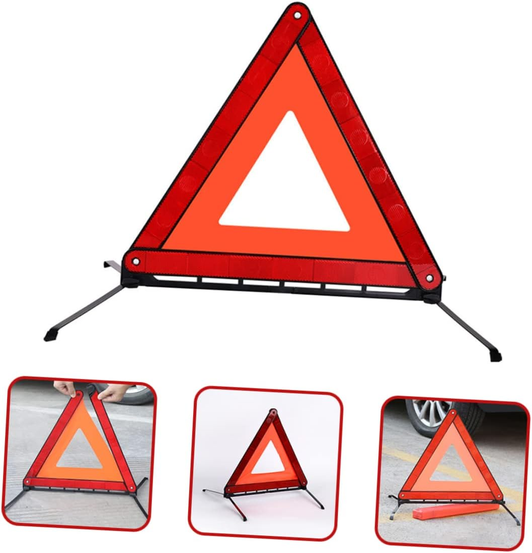 Reflective Triangle Emergency Breakdown Board Foldable Safety Warning Sign for Enhanced Road Visibility Compact Alert Sign for Roadside Emergencies image number 3