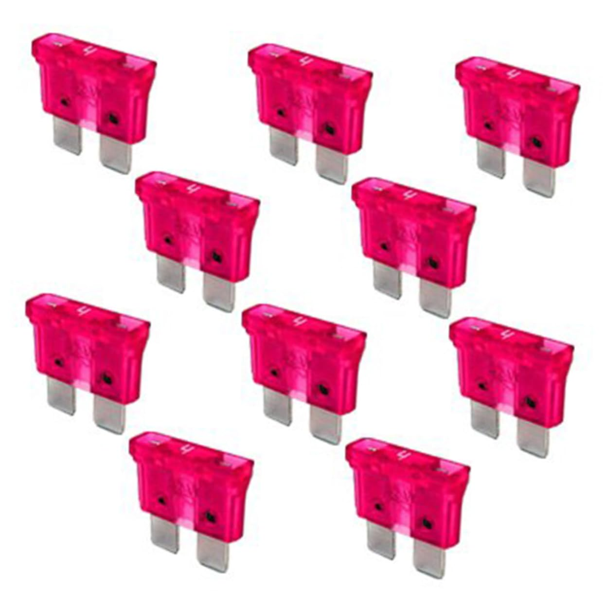 Mikinona 1A Car Fuses 10Pcs Auto Fuse Kit for Truck SUV Boat 32V Green Black Automotive Replacement Electrical