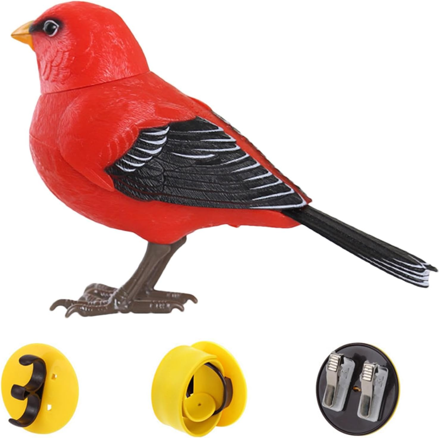 Artificial Bird Toys, Electric Interactive Toy, Fake Birds Sound and Motion Activated Singing Bird, Realistic Simulation Birds Making Sounds, Tree Ornaments for Garden Decorations, Pet Supplies