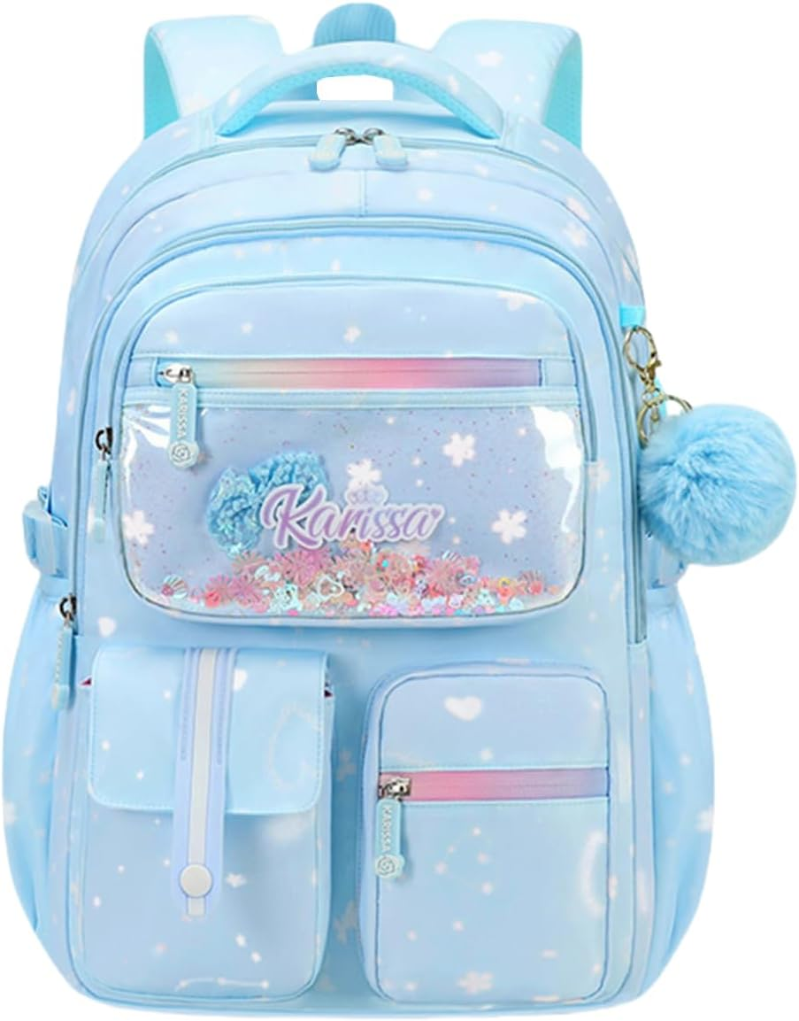 ETAISHOW Kids Backpack for Girls Bookbag for Elementary School Pre Girls School Bag Water Resistant