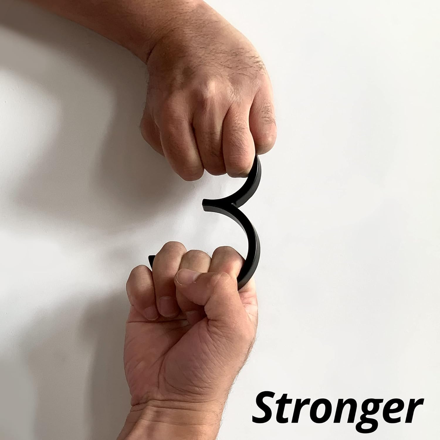 HASWARE Floating House Number Sign 5 Inch (12 Cm) Modern Door Numbers Signage Plaque Street Home Address Numerals (Upgraded Black, 6)