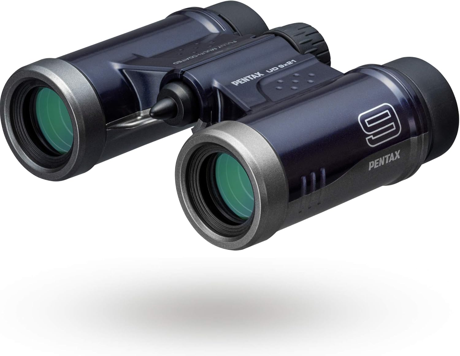 PENTAX Binoculars UD 9X21 - Grey and Orange a Bright and Clear Field of View, Lightweight Body with Roof Prism, Fully Multi-Coated Optics, 9X Magnification, Ideal for Concerts, Sports, Travelling