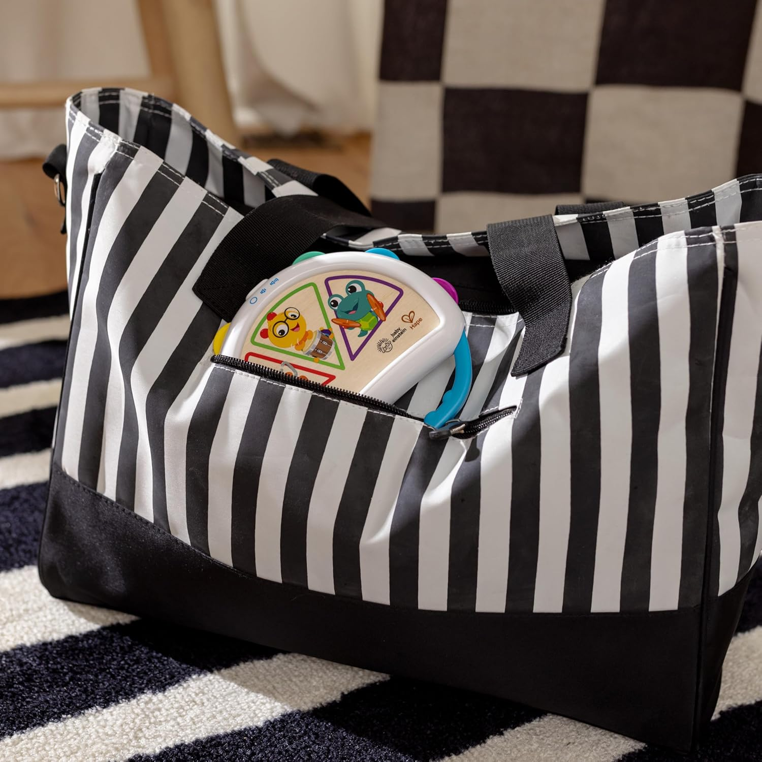 Baby Einstein + Hape Tap & Shake Magic Touch Tambourine, Ages 6 Months and Up