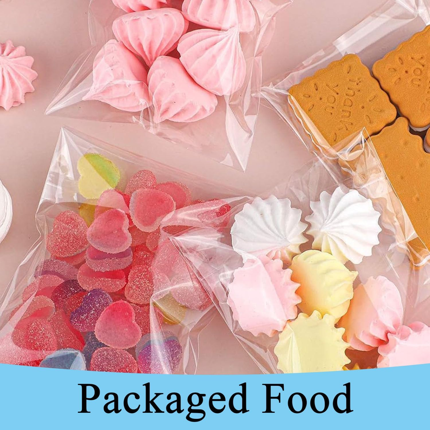 100 Pack A4 Clear Self-Adhesive Bags, 22X35Cm Self Sealing Cellophane Display Bags/Sealable Bags, Clear Envelopes, Sealable Packaging Bag, A4 Cello Bags OPP for Clothes,Cards,Pictures,Sweets,Cookies image number 1