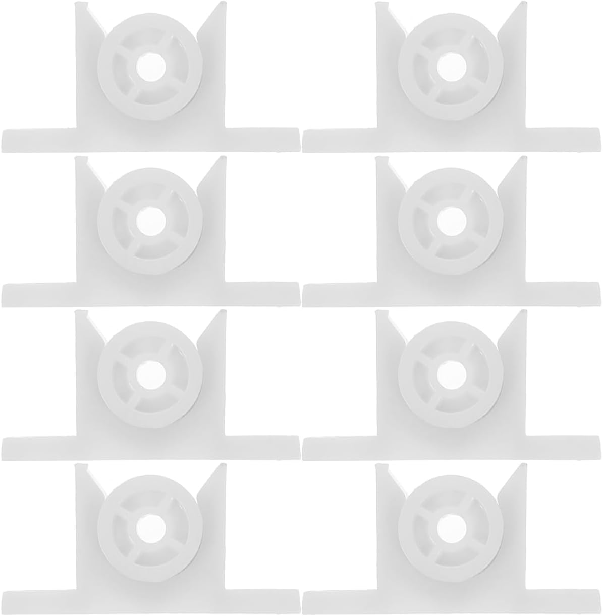 OSALADI 10 Sets Bead Lock Double Roller Catch Ball Latch Cabinet Catch Ball Catch Door Hardware Drawer Hardware Door Roller Ball Catch Cabinet Door Latches Double Abs White image number 2