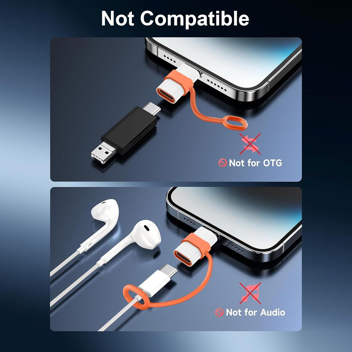 Loydia USB C to Lightning Adapter, USB C Female to Lightning Male Adapter, Pack of 2, 36W PD Fast Charging/Data Transfer USBC to Lightning Adapter for Iphone 14/13/12/11, Not for Headphones/Audio/Otg image number 6