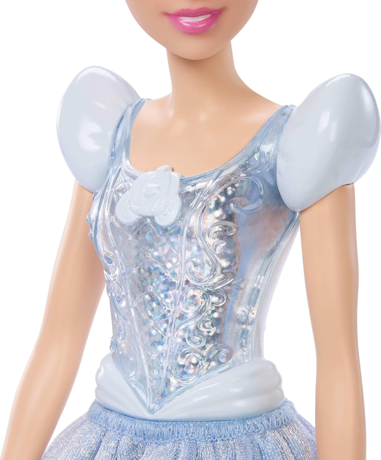 Mattel Disney Princess Cinderella Doll in Sparkling Fashion with Removable Skirt, Headband and Shoes, Posable & Collectible, Inspired by Movie image number 3